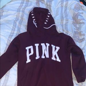 Maroon PINK hoodie
